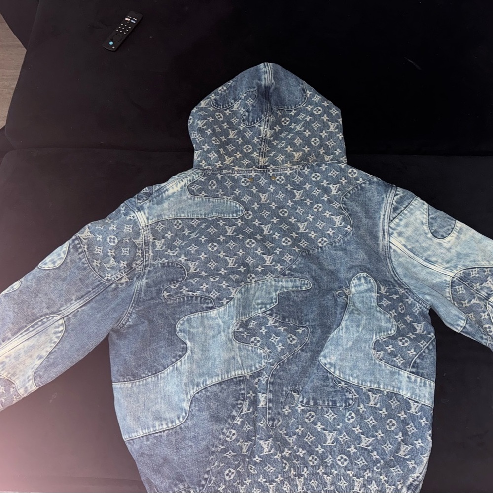 Louis Vuitton x Nigo Monogram Patchwork Denim Hoodie - Picture 2 of 6